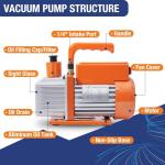 BACOENG R32 Vacuum Pump and Gauge Set 4 CFM