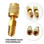 Brass Adapter for R32 R454B Refrigerant Tanks
