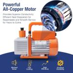 BACOENG R32 Vacuum Pump and Gauge Set 4 CFM