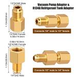 WADEO 31PC Angled Ball Valve Set for Mini Splits