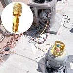 Brass Adapter for R32 R454B Refrigerant Tanks