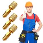 Brass Adapter for R32 R454B Refrigerant Tanks