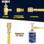 WADEO 31PC Angled Ball Valve Set for Mini Splits