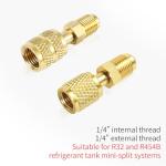 R32/R454B Brass Adapter Set for Mini Splits