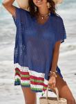 Dokotoo Crochet Side Split Beach Cover-Up Dress