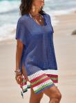Dokotoo Crochet Side Split Beach Cover-Up Dress