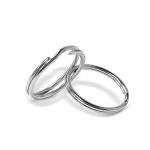 100 Pack Small Split Keychain Rings for Crafts