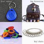 100 Pack Small Split Keychain Rings for Crafts