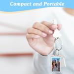 30 Pack Acrylic Photo Keychain Holders for DIY