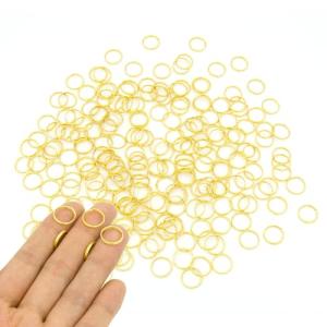 200pcs 12mm Golden Mini Split Jump Ring Connectors
