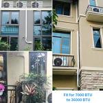 Cestluck 4" Mini Split Line Cover Kit 17 Ft