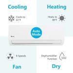 Winado 9,000 BTU Mini Split AC & Heat Pump