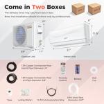 COSTWAY 12000 BTU Ductless Mini Split AC/Heat Pump