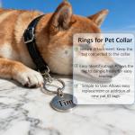 100PCS Metal Split Key Rings for DIY Crafts