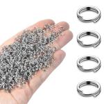 300 PCS Silver Split Rings for Jewelry Making