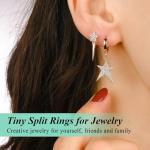 300 PCS Silver Split Rings for Jewelry Making