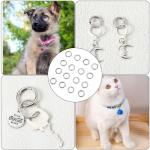 50 Pcs Stainless Steel Mini Split Key Rings