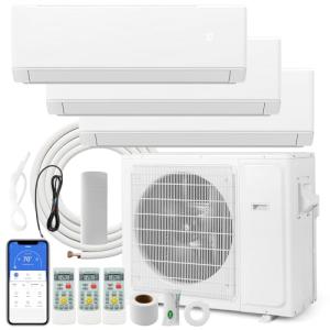 ARLIME 3 Zone 30000 BTU Mini Split AC/Heat Pump