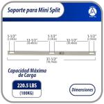 Outdoor Mini Split Wall Mounting Bracket for Heat Pumps