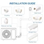 HOXHA 10Ft Mini Split Line Set Cover Kit