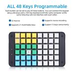 Koolertron 48-Key Programmable Macro Gaming Keyboard