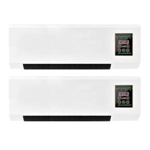 UDXFYS Climafy Portable Ductless Air Conditioner, Wall Mounted Split Max Air Conditioner, Mini Split Ac/Heating System Super Quiet Fast Cooling/Heating for Bedroom Living Room A 2PCS