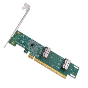 Cablecc Dual MCIO 8i Mini Cool Edge Adapter