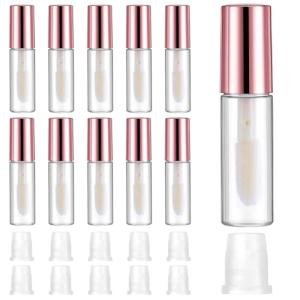 IANFAN 10 Pack Mini Lip Gloss Tubes with Brush