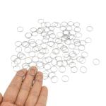 200pcs 12mm Mini Split Metal Key Ring Connectors