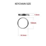 200pcs 12mm Mini Split Metal Key Ring Connectors