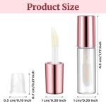IANFAN 10 Pack Mini Lip Gloss Tubes with Brush