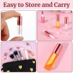 IANFAN 10 Pack Mini Lip Gloss Tubes with Brush