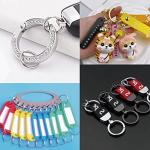 200pcs 12mm Mini Split Metal Key Ring Connectors