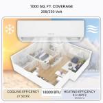 Energy-Efficient 18000 BTU Mini Split AC/Heat System