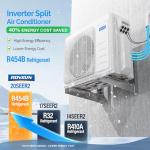 ROVSUN 20000 BTU Dual Zone Ceiling Cassette Mini Split