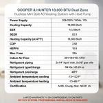 Cooper & Hunter Dual 2-Zone Ductless Mini Split