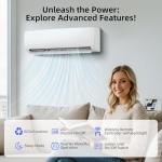 MEPTY 18000BTU Energy Efficient Mini Split AC