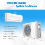 RELAX4LIFE 9000 BTU Ductless Mini Split System