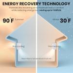 TOSOT ERV Fresh Air Exchange Fan for Mini-Split