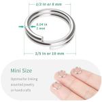 Pawfly 100 Pack Mini Split Jump Rings