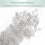 Uniclife 6mm Metal Split Jump Rings - 500 PCS