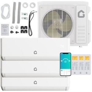 Garvee 27K BTU Tri Zone Mini Split AC System