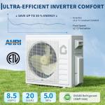 20K BTU Dual Zone Mini Split AC System