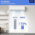 DELLA Hyper Heat 9,000 BTU Mini Split AC