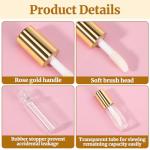 IANFAN 10 Pcs Mini Lip Gloss Bottles Set