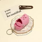 Pink Mini Hole Shoe Keychain Pendant Gift
