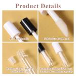 12 Clear Mini Lip Gloss Tubes with Brushes