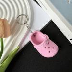 Pink Mini Hole Shoe Keychain Pendant Gift