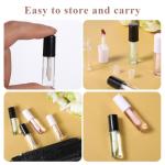 12 Clear Mini Lip Gloss Tubes with Brushes