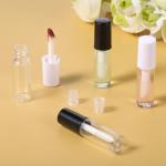 12 Clear Mini Lip Gloss Tubes with Brushes